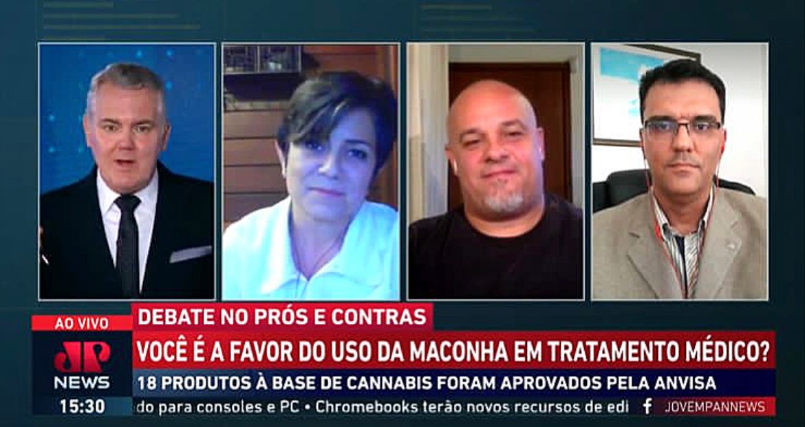 Leia mais sobre o artigo NA TV – Debate na JovemPan News: Prós e Contras sobre o uso medicinal da cannabis